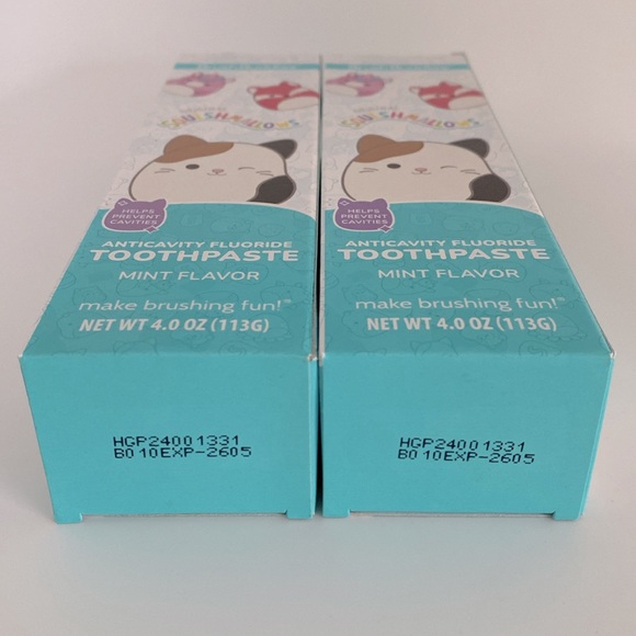 Squishmallows Toothpaste Bundle Set of 2 New - Picture 3 of 4